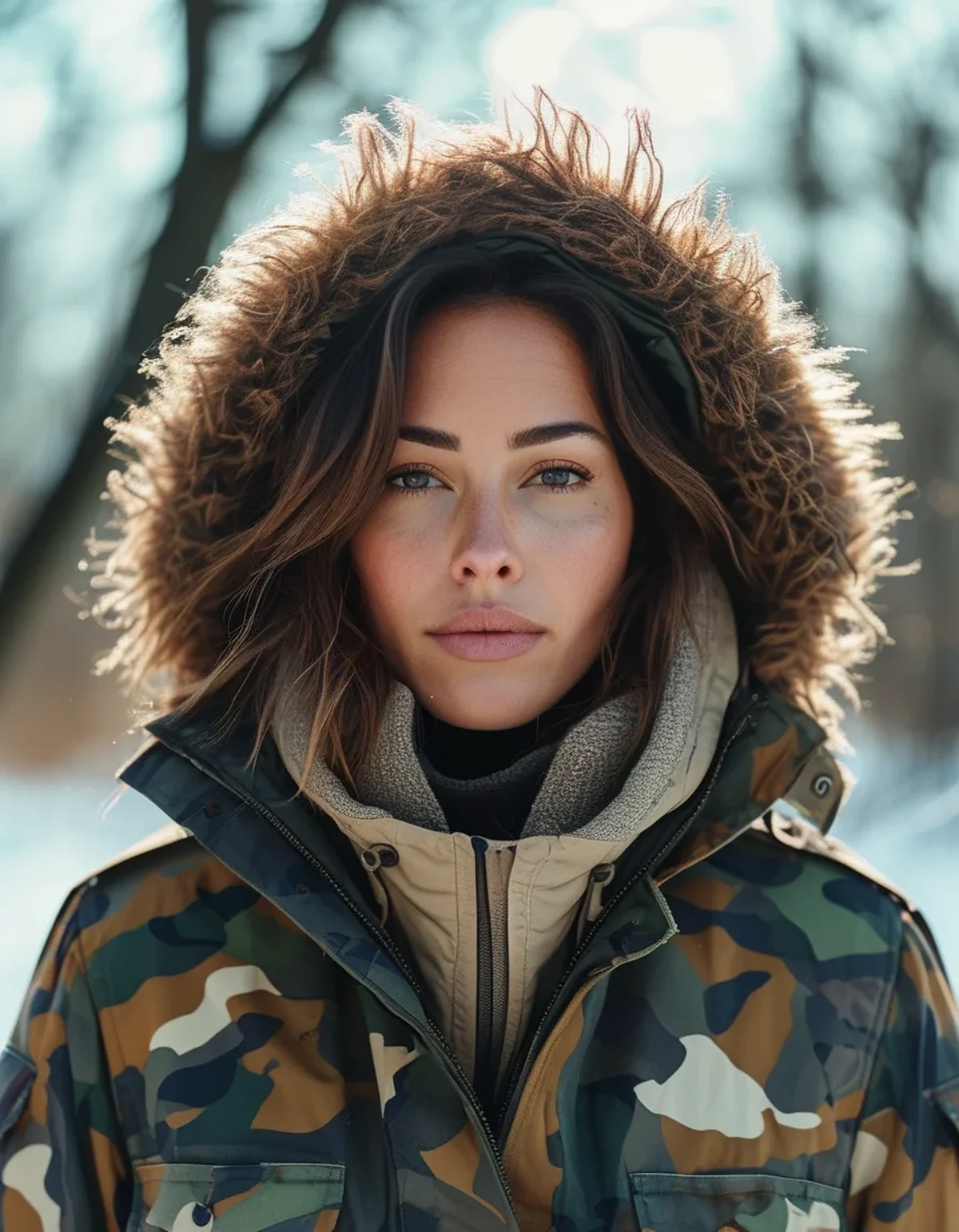 Camo in Winter (Layering a Loud Print Without Overloading the Outfit)