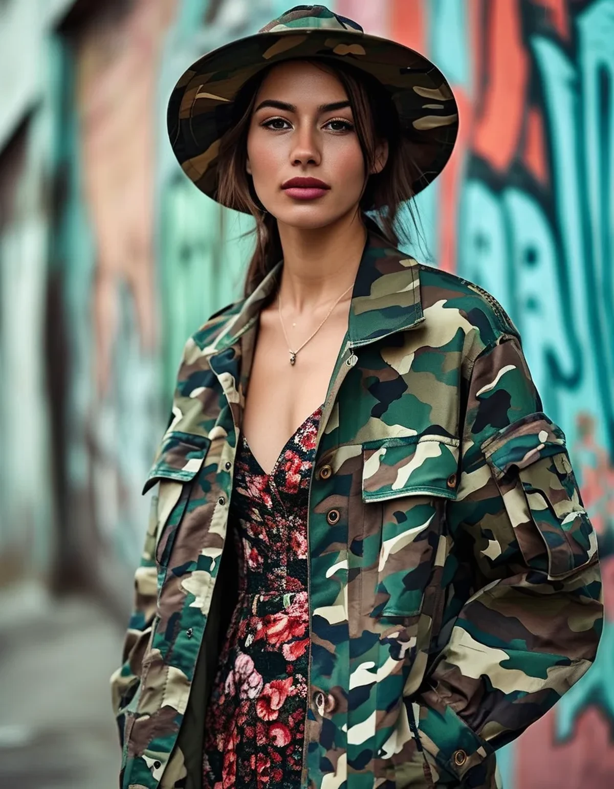 The Camo-and-Florals Combination That Actually Works (Once You Know the Trick)