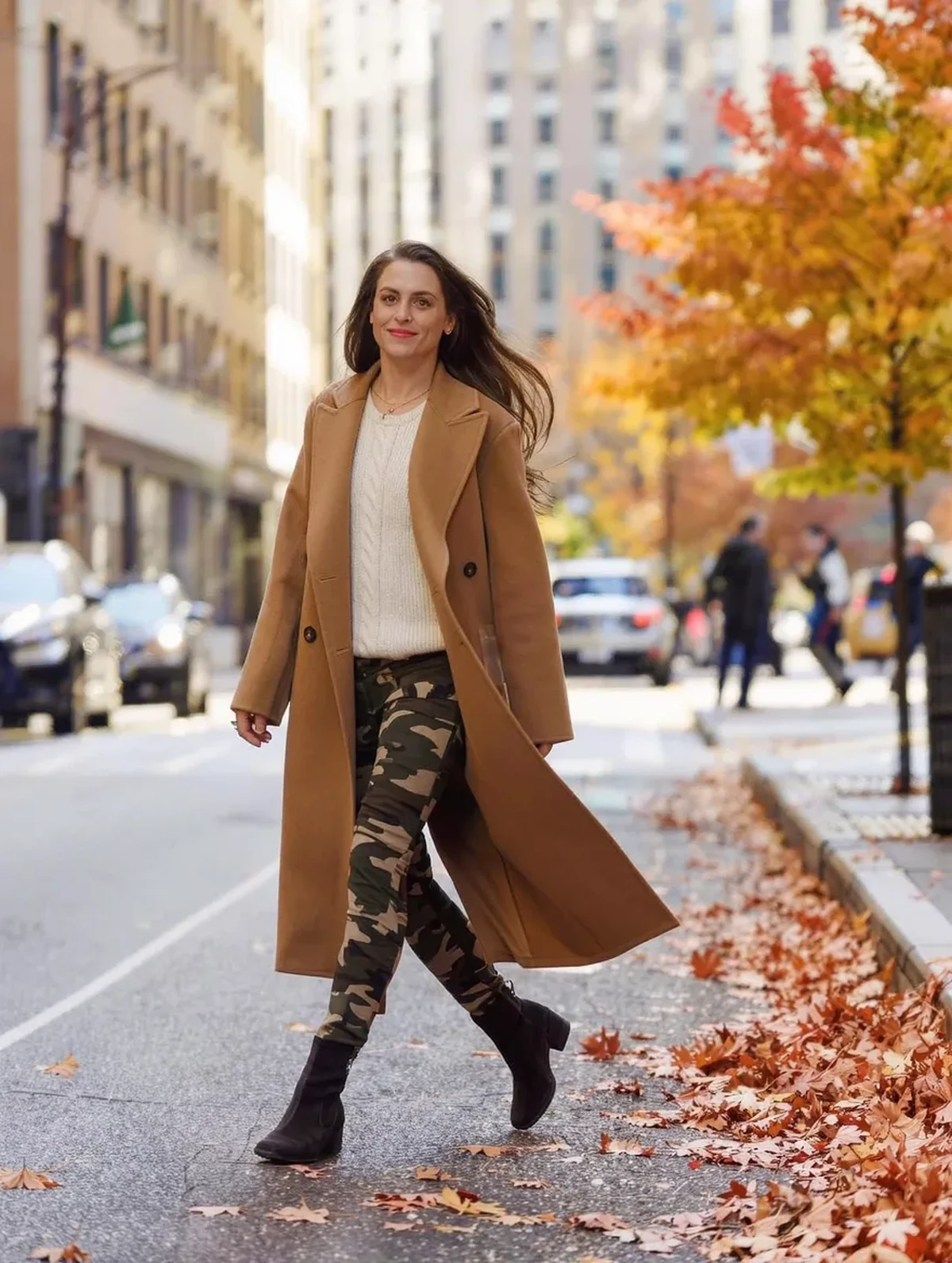 How to Wear Camo Under a Long Wool Coat