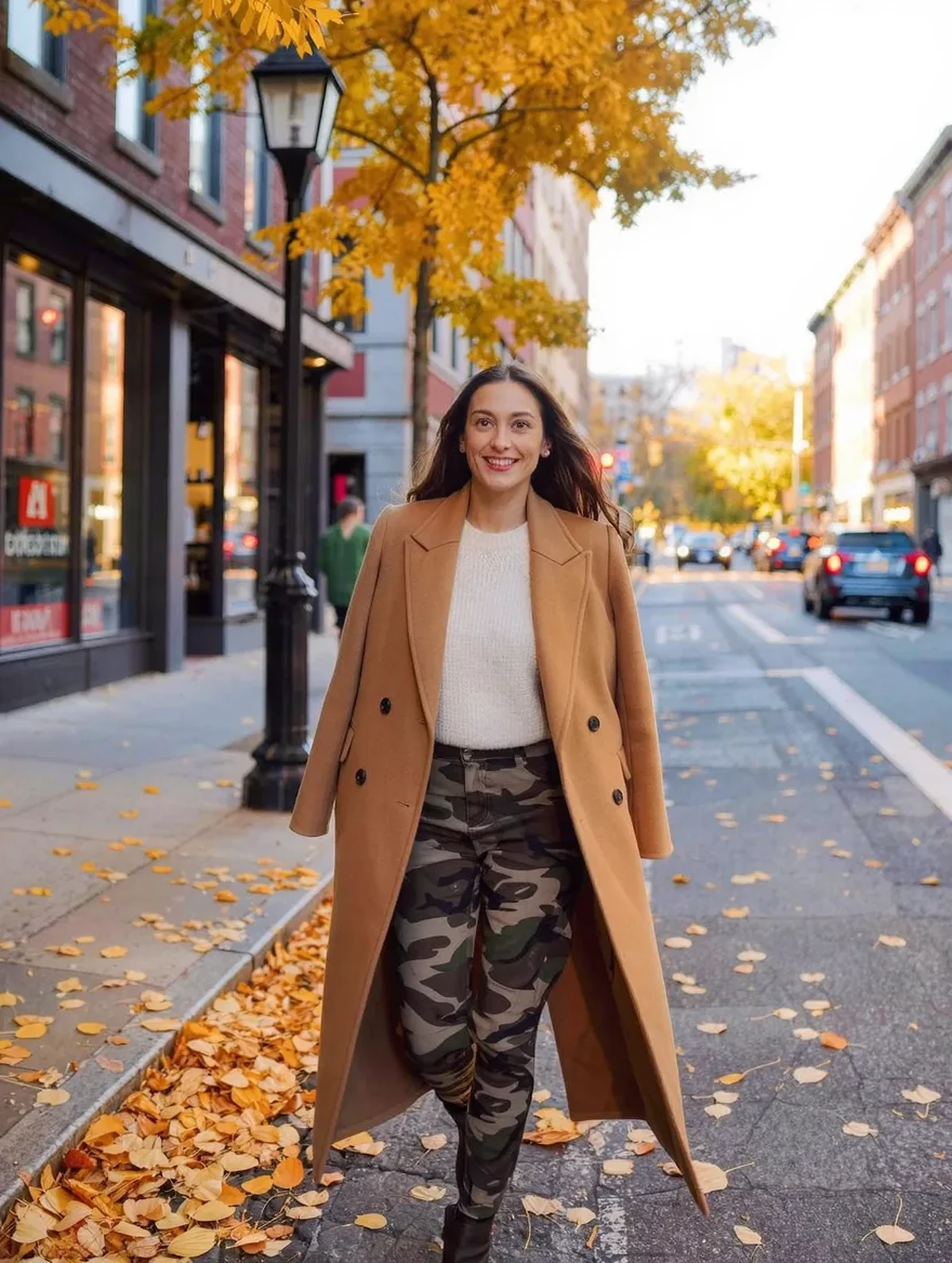 How to Wear Camo Under a Long Wool Coat